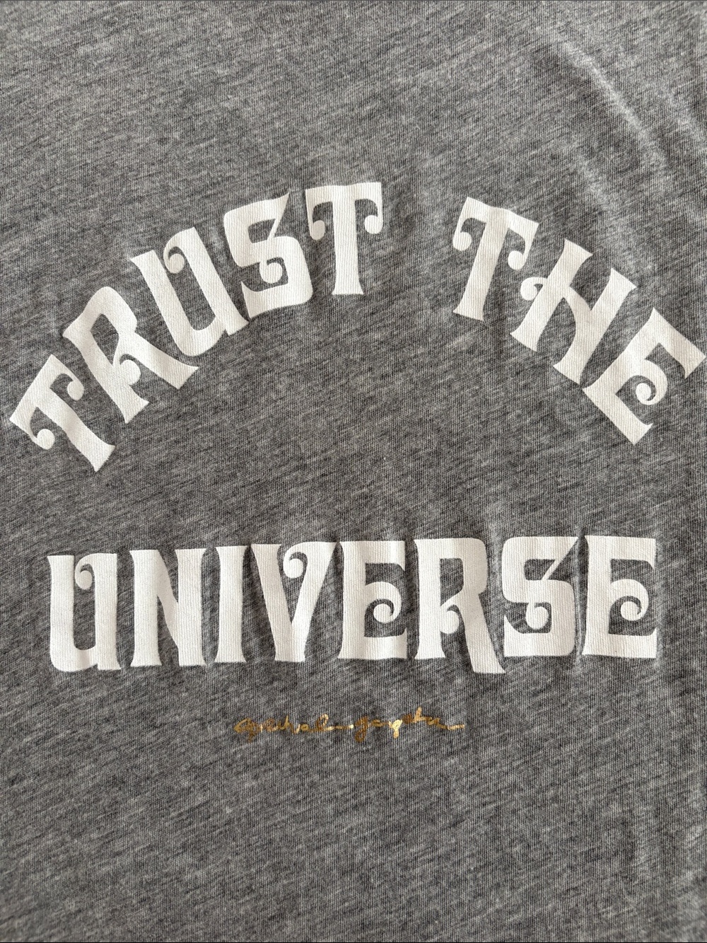 Spiritual Gangster Gray "Trust The Universe" Women's Tank - Picture 2 of 5